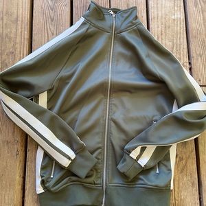 Olive Green track jacket sweatsuit